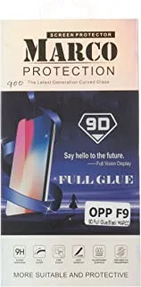 أوبو F9 - واقي شاشة زجاجي خماسي الأبعاد - أسود