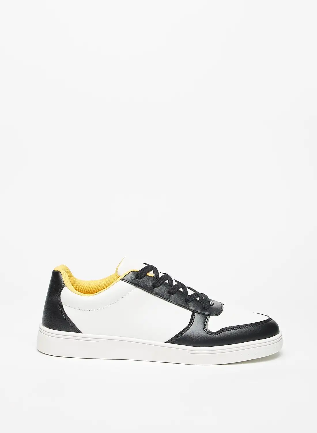 shoexpress Mens Panelled Sneakers with Lace Up Closure