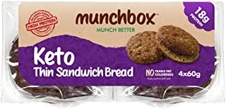 Munchbox Keto Thin Sandwich Bread 4-Pieces 60 g