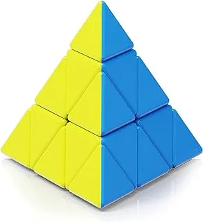 Mumoo Bear QiYi Qiming Pyramid Speedless Cube Puzzle و Triangle Cube Puzzle ، QY-05