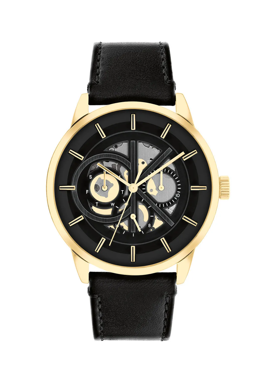 كالفن كلاين ساعة عصرية جلد للرجال - 25200217