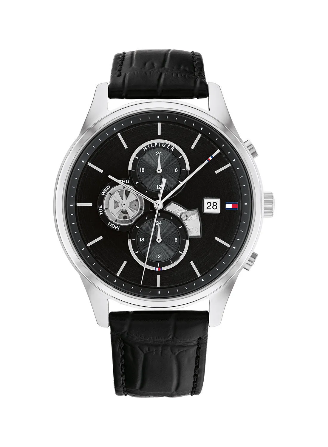 TOMMY HILFIGER Weston Men's Analog Leather Wrist Watch - 1710502