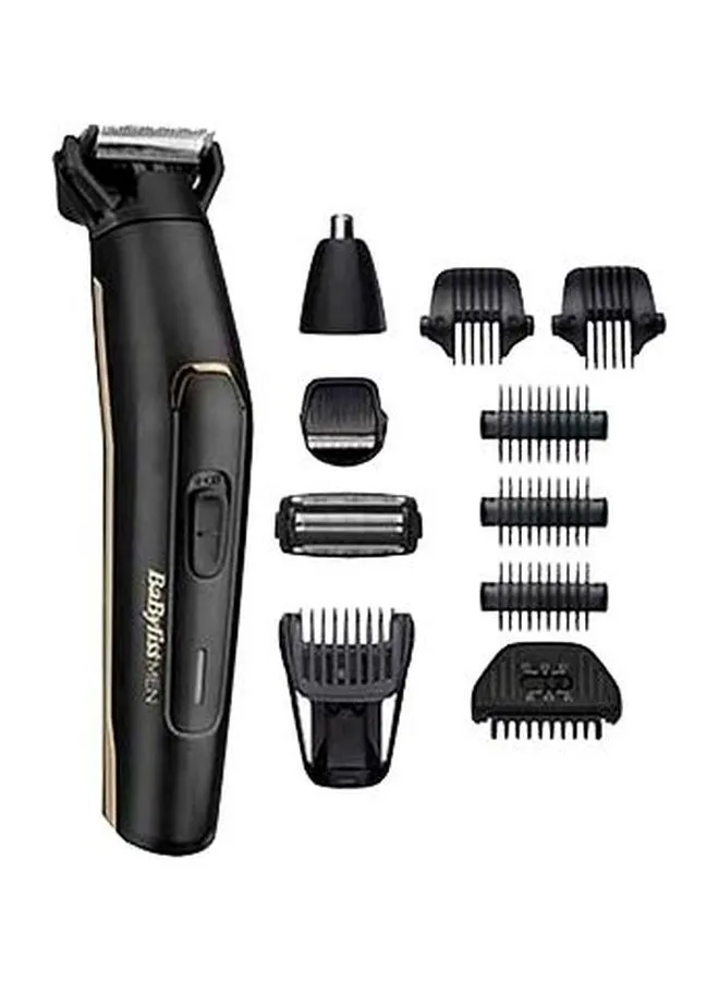 babyliss Carbon Titanium Multi Trimmer Kit Advanced Carbon Titanium Blade For Long-Lasting Cordless Multi Trimmer And 70 Minute Run Time 8 Hour Full Charge With Waterproof Design - MT860SDE, Black Black