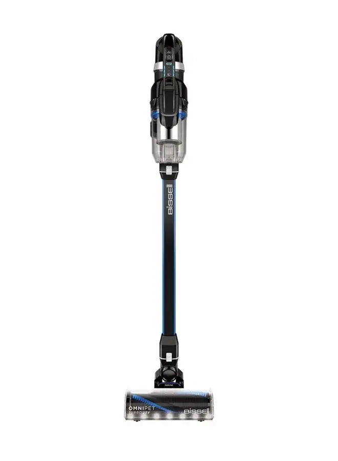Bissell Omnipet Turbo Cordless Stick Vacuum: 3X Powerful Suction, Lightweight and Versatile Design, Long-Lasting Battery, Tangle-Free Brush Roll, Hassle-Free Cleaning 0.4 L 400 W 3175B Black/Blue