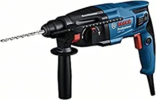BOSCH - GBH 220 rotary hammer with SDS plus, powerful 720 W motor and 2.0 J of impact energy for effective hammer drilling (up to 22-mm Diameter), three-mode rotary hammer for hammer drilling