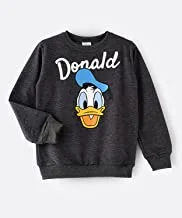 Donald Duck Sweatshirt Junior Boys - Charcoal, 7-8 Year