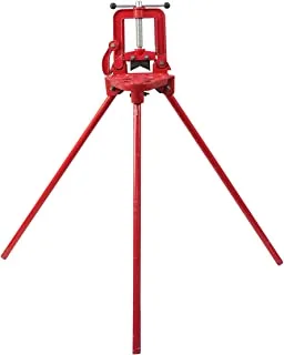 BMB Tools Tri-Stand Pipe Vise | Ideal for auto | Heavy Duty Adjustable | Pipe Jack Stands | Portable Folding Pipe Stands