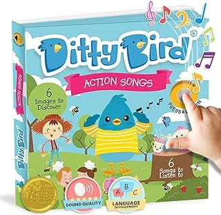 كتاب أغاني DITTY BIRD. أفضل كتاب موسيقي تفاعلي للأطفال. كتب صوتية لطفل يبلغ من العمر سنة واحدة. الألعاب التعليمية . هدايا الصبي. هدية .