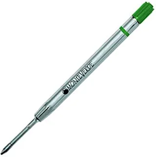 Monteverde Capless Gel Ballpoint Refill to Fit Parker Ballpoint Pens, Fine Point, Green, 2 per Pack (P422GN)