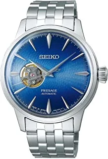 Seiko Presage Cocktail Time ‘Blue Acapulco’ Open Heart Steel Watch SSA439J1