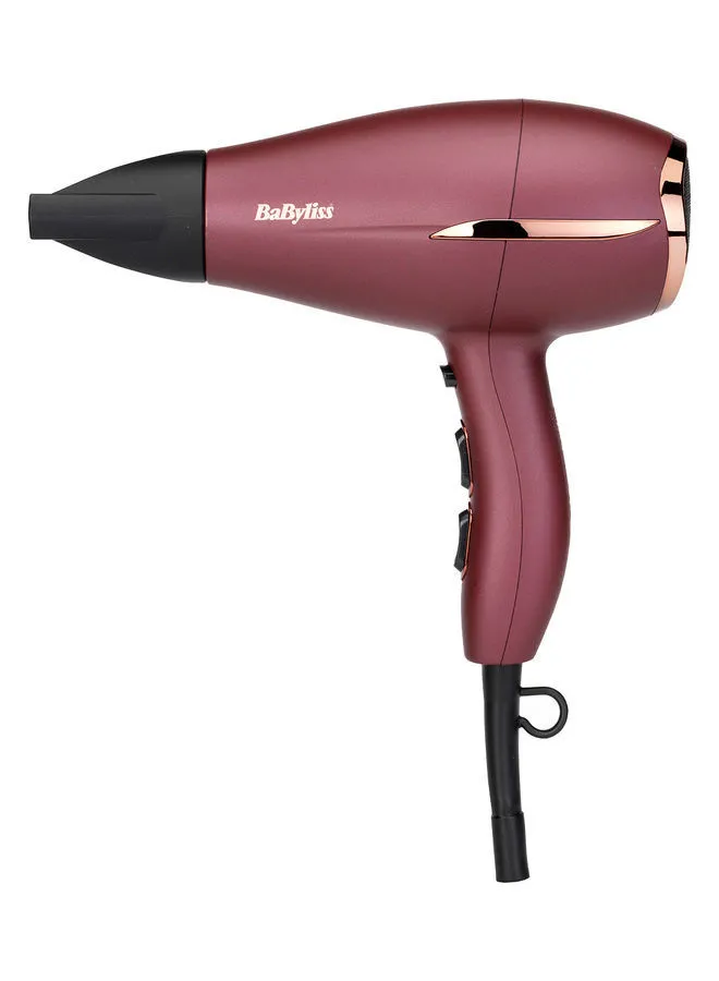 babyliss Berry Crush Dryer | Advanced Airflow Technology Gives A Powerful, Controlled Airstream| 3 Heats And 2 Speed Settings For Controlled Drying And Styling| Lightweight | 5753PSDE Berry Crush