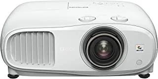 Epson EH-TW7100 3LCD, 4K PRO-UHD, 3000 Lumens, 500 Inch Display, Wide Lens Shift Range, Home Cinema, Streaming and Gaming Projector - White