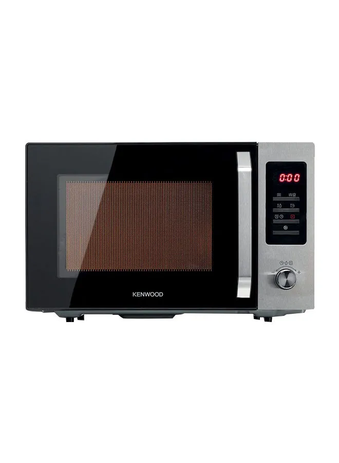 KENWOOD Microwave Oven With Grill, Digital Display, 5 Power Levels, Defrost Function, Stainless Steel, Auto Menu, 95 Minutes Timer, Clock Function 30 L 900 W MWM30.000BK silver