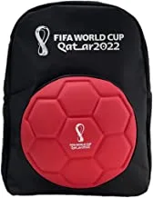 FIFA World Cup Qatar 2022 3D Sports Bag- Backpack Black and Red, One size