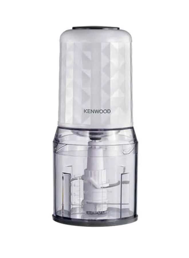 KENWOOD Electric Food Chopper With 0.8L Bowl Dual Speed, Stainless Steel Quad Blade, Rubber Lid, Ice Crush Function 0.8 L 400 W Chp40.000Wh White