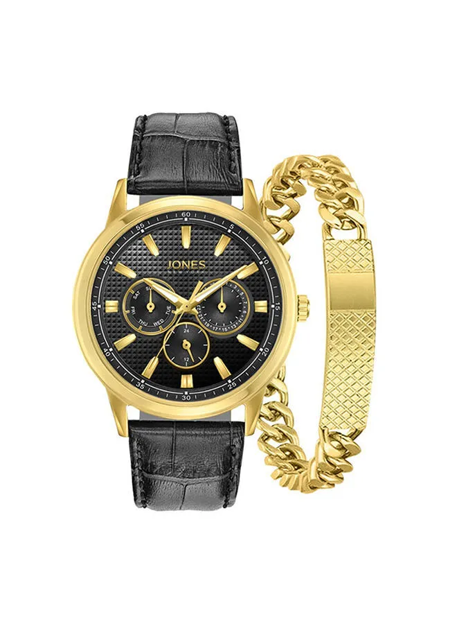Jones New York Men Analog Stainless Steel Watch With Matching Bracelet 9776G-42-G02