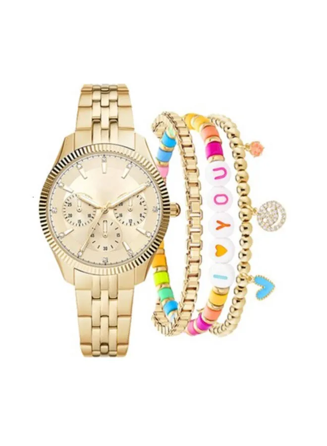 Jessica Carlyle Ladies Casual Analog Watch & Bracelet Set A1104G-42-A27