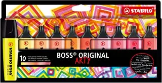 STABILO Highlighter BOSS ORIGINAL ARTY - Wallet of 10 - Warm Colors
