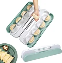Dumpling Maker Molder with spray bottle, Convenient And Quick Makes 8 Dumpling Wrappers at a time Dough Press Set, Perfect For Samosa, Pie, Fatayer, Gyoza, Ravioli, Pastries, Wonton And Much More