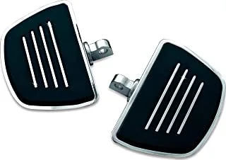 Kuryakyn 4392 Motorcycle Foot Control Component: Premium Mini Board Floorboards with Male Mount Adapters, Chrome, 1 Pair