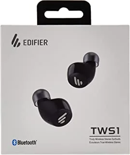 Edifier TWS1_BK True Wireless Earbuds, BT5.0, Black