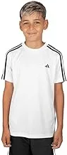 adidas Boy's Train Essentials Aeroready 3-Stripes Regular-Fit T-Shirt