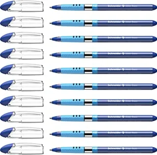 قلم حبر جاف سلايدر بيسك Xb من شنايدر ، أزرق ، علبة 10 أقلام (151203)