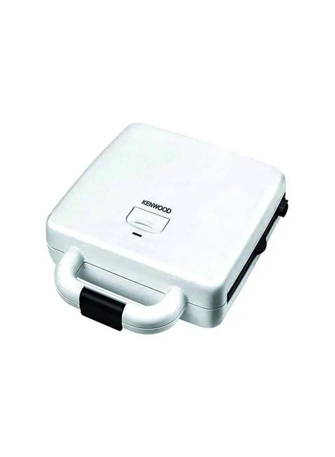 KENWOOD 2 In 1 Non Stick Sandwich Maker With Removable Plates, 180 Degree Hinge, 2 Non Stick Plates, 4 Slots 1300 W SMP94AO White