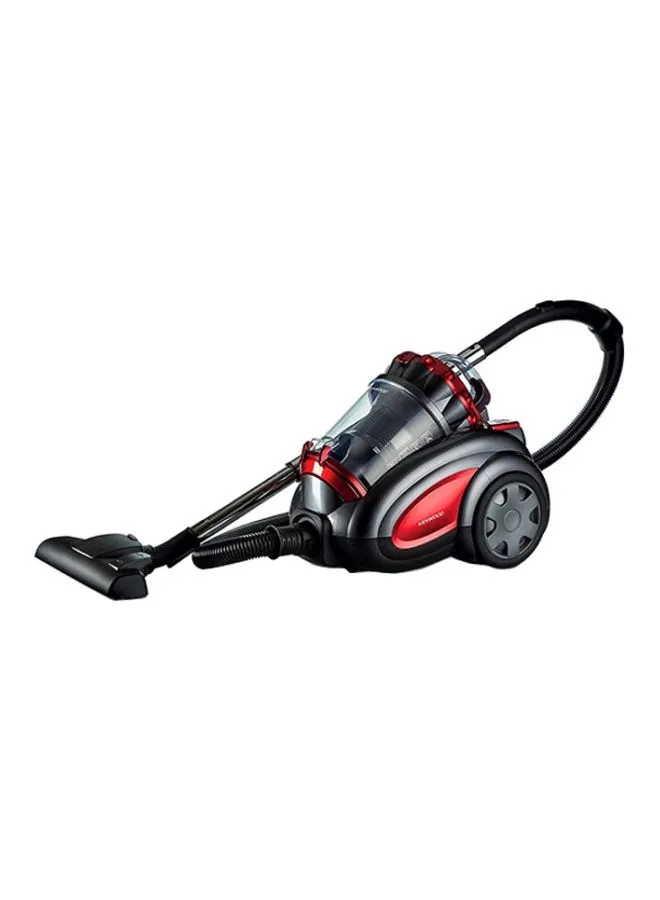 KENWOOD Bagless Canister Vacuum Cleaner, Speed Control, Cleanable HEPA Filter, Anti Bacteria 3.5 L 2200 W VBP80 Black/Red/Silver