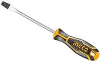 Ingco HS686125 6.5mm Slotted Round Shank Screwdriver, 6 mm Diameter x 125 mm Length