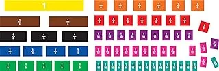 Teacher Created Resources Fraction Tiles Magnetic Accents (77245), Multi