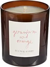 Plum & Ashby Geranium and Orange Candle