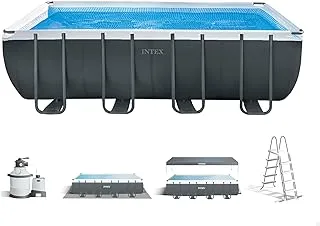 Intex 26356NP Ultra XTR Frame Rectangular Pool Set with Sand Filter Pump, 549 cm x 132 cm Size