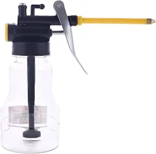 BMB Tools Transparent Oil Can Pump Oiler | Oil Gin Can Bottle Flex Manual Oil with Rigid Spout Thumb Pump Tool | perfect for one handed operation | especially in tight spaces | Easy to store and carry