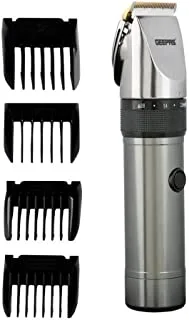 Professional Hair Clipper, Rechargeable Clipper, GTR56029 | Cordless Hair Clipper with 4 Guide Comb | Comes with Brush and Oil | Cutter Head Adjustment | 3hrs Working