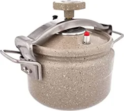 Al Rimaya Aluminum Pressure Cooker, 5 Liter Capacity, Beige