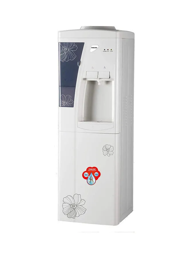 NIKAI Hot And Cold Water Dispenser With Refrigerator NWD1206NK White