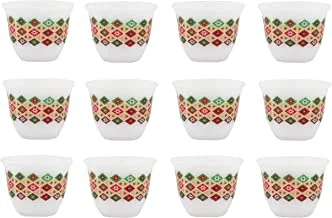 ALSAIF Gawa Cup Set Of 12PCs, Multi-Color Size: Large, K65176/2/L