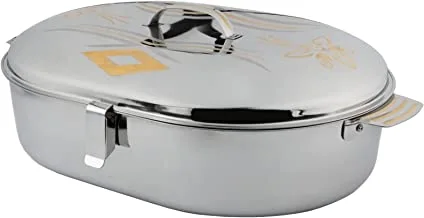 Al Saif Stainless Steel Hot Pot, 3500 ml Capacity, Silver