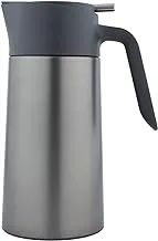 Al Saif Stainless Steel Coffee And Tea Vacuum Flask, Size: 1.0 Liter, Colour:grey