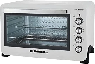 ALSAIF 100L 2800W Electric Oven with timer, S/S Heating Elements, Thermostat, Function Switch And Indicator Light As Basic Features. Rotisserie, White E01118 2 Years warranty