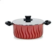 Al Saif Cooking Pot, Mixed, Red - 92122/24, Mixed Material