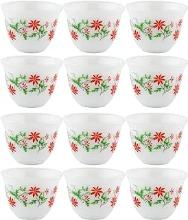 ALSAIF Gawa Cup Set Of 12PCs, Multi-Color Size: Small, K65179/D1/S