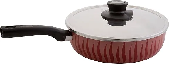 Al Saif 2.8 mm Press Aluminium Sauce Pan with Steel Cover and Bakelite Handle, 18 cm x 9 cm Size