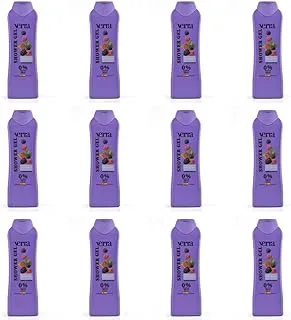 12 PCS Verra Shower Gel Mix Berry, (12pcs x 750ml)