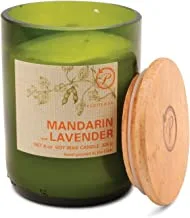 Paddywax Candles Eco Green Collection Scented Candle, 8-Ounce, Mandarin & Lavender
