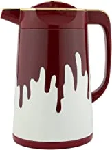Al Saif Coffee And Tea Vacuum Flask Size: 1.3 Liter Color: MATT RED WITH GOLD
