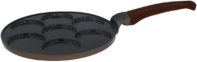 Al Saif New Life Cast Iron Pancake Pan, 26 cm x 5 cm Size, Brown