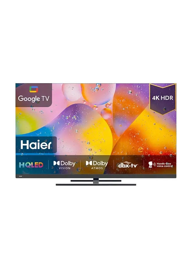 Haier 55-Inch 4K-PRO HQLED-HDR UHD GOOGLE TV- Magic remote-Build in-receiver-2023 Model H55S6UX PRO Black