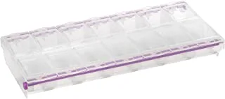 Craft Mates Craft & Sewing Supplies Storage, 14 Compartment, Clear Lids